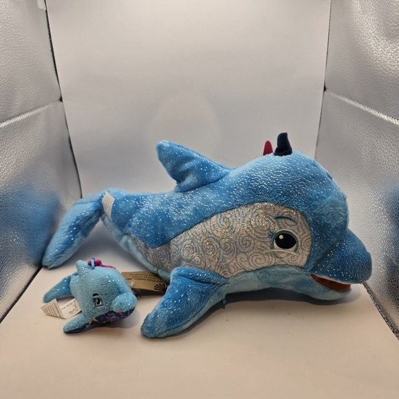 Girl Scout Cookie Rewards Coral The Dolphin 17" with Mini Plush Dangler 2023. - Picture 4 of 11